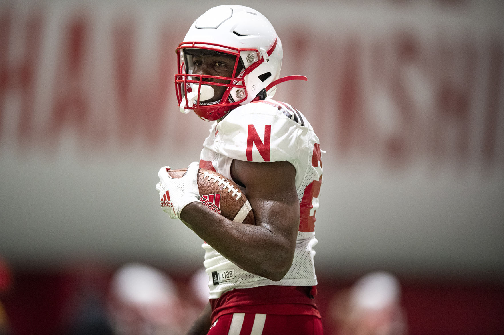 NU football practice, 8.7
